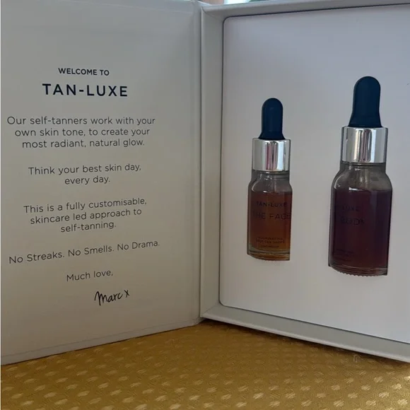 TAN-LUXE Glow Getter Kit - The Face, 10ml, and The Body, 15ml - Picture 2 of 3
